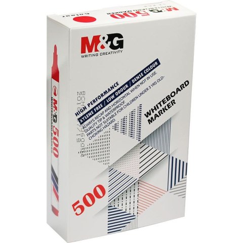 Marker suchościeralny wkład czerwony 1,0-2,0mm okrągła końcówka M&G (AWM26173330100H)