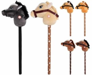 Pluszak interaktywny głowa konia na kiju z dźwiękiem, 70cm Mega Creative (553244)