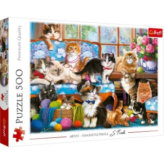 Puzzle Kocia rodzina 500 el. Trefl (37425)