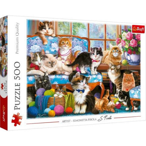 Puzzle Kocia rodzina 500 el. Trefl (37425)