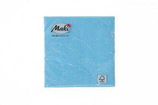 Serwetki jasny niebieski bibuła [mm:] 330x330 Pol-mak