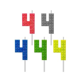 Świeczka urodzinowa klocki numer 4 Godan (7C-SUK4)