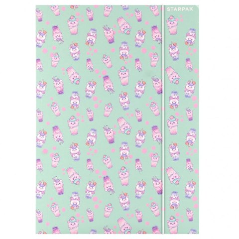 Teczka kartonowa na gumkę Bubble A4 mix Starpak (559725)