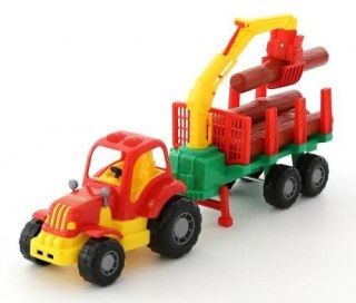 Traktor traktor z przyczepą osiłek Polesie (44815)