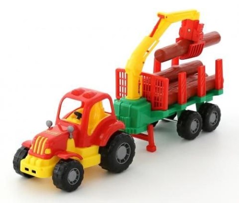 Traktor traktor z przyczepą osiłek Polesie (44815)