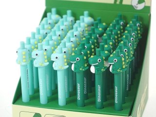 Długopis żelowy z dinozaurem wkład niebieski Adar (576476)