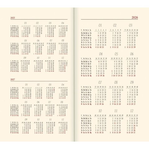 Kalendarz książkowy (terminarz) A6 Lucrum (TS11)