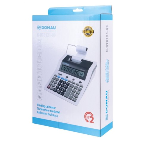 Kalkulator na biurko drukujący Donau Tech (K-DT8121-09)