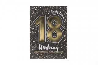 Kartka składana Karnet A5 18 GLAMOUR BLACK A5 Henry (5905701488094)