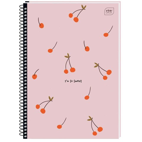 Kołozeszyt (kołonotatnik) A4 100k. 70g krata Interdruk (KOŁOZA4100M)