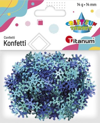 Konfetti Craft-Fun Series płatki śniegu 14mm Titanum (284807)