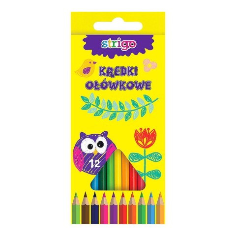 Kredki ołówkowe 12 kol. Strigo (SSC001)