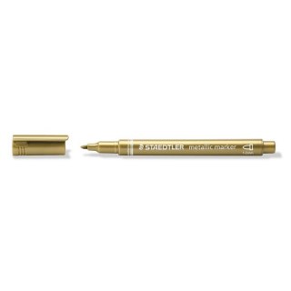 Marker permanentny metaliczny wkład złoty 1,0-2,0mm okrągła końcówka Staedtler (8323-11)