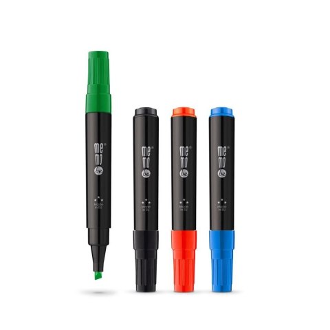 Marker permanentny zielony wkład zielony 1-4mm ścięta końcówka Memobe (MM201-04)