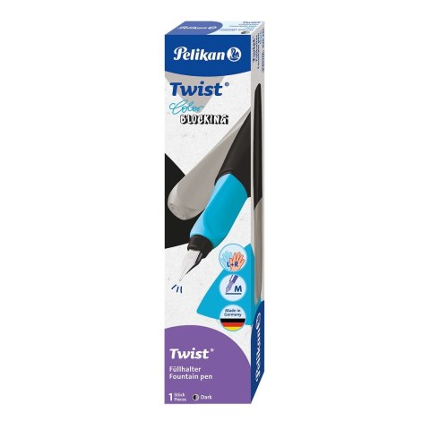 Pióro wieczne Twist COLOR BLOCKING SZARE Pelikan (300010112)