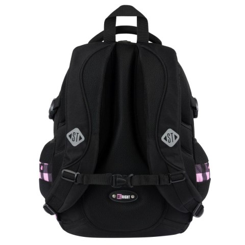 Plecak PINK CHECKERED 4-KOMORY St.Right (BP-01)