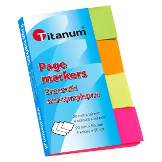 Zakładki indeksujące 50k [mm:] 20x50 Titanum (BQ-01)