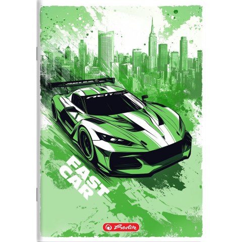Zeszyt Fast Car A5 16k. 70g krata Herlitz (400196833)