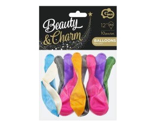 Balon gumowy Beauty&Charm metaliki mix 10szt. mix 12cal Godan (CB-1MMX)