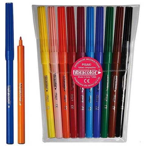 Flamaster 10 kol. Fibracolor