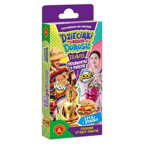 Gra planszowa CIEKAWOSTKI O ŚWIECIE CIEKAWOSTKI O PRZYRODZIE - DZIECIAKI KONTRA DOROŚLI TRAVEL Alexander