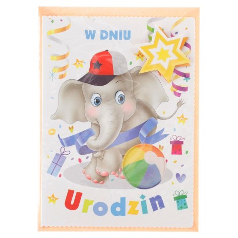 Kartka składana urodziny dzieci B6 Top Graphic (5907786924771)