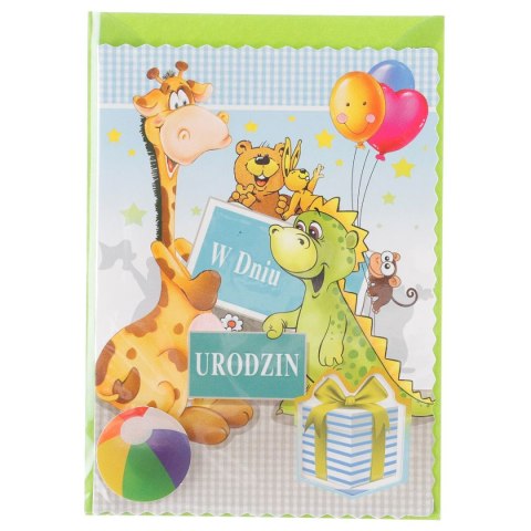 Kartka składana urodziny dzieci B6 Top Graphic (5907786924771)