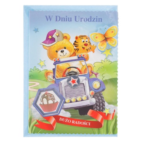 Kartka składana urodziny dzieci B6 Top Graphic (5907786924771)