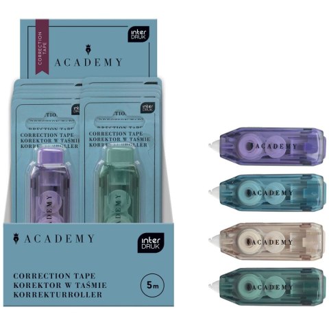 Korektor w taśmie (myszka) ACADEMY mini5 [mm*m] Bebe (5 m)