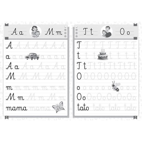 Książka dla dzieci Kaligrafia - ładnie piszę litery i wyrazy