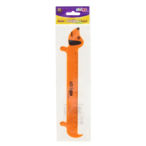 Linijka plastikowa 15 cm JAMNIK 15cm Strigo (SSC363)