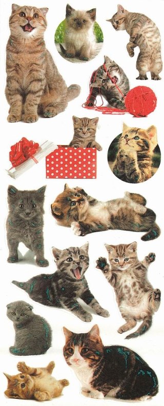 Naklejka (nalepka) Craft-Fun Series papierowe koty Titanum (1004323-3)