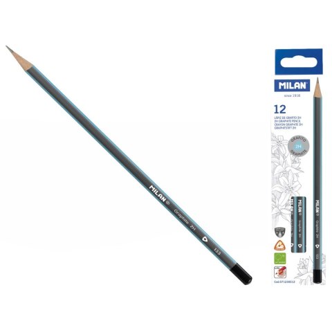 Ołówek trójkątny 2H Milan (071230012)