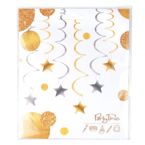 Serpentyna Wirujące serpentyny - gwiazdy (6 szt.) złote 0,8m złota Arpex (HF0010ZLO-0196)