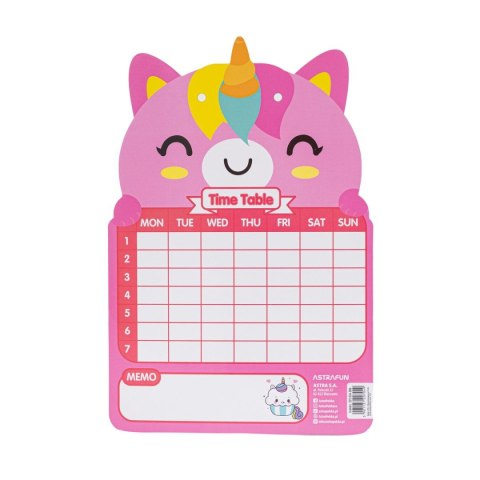 Tablica suchościeralna Jednorożec,Miś,Panda,Króliczek [mm:] 245x165 Astra Fun (325024006)