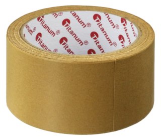 Taśma pakowa papierowa kraft 48x50 [mm x m] brązowy Titanum