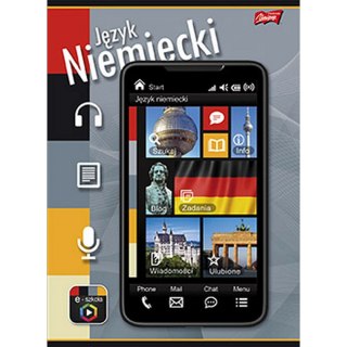 Zeszyt tematyczny NIEMIECKI A5 60k. krata St.Majewski (5904149003135)